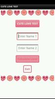 CUTE LOVE TEST Cartaz