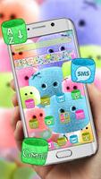 Cute Marshmallow Candy Theme Affiche