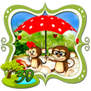 3d Cute Monkey Couple APK
