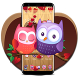 Cute Owl Couple Tree