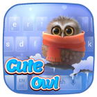 Cute Owl Keyboard Theme 圖標