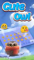 Cute Owl Keyboard Theme screenshot 2