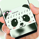 Cute Panda Face Keyboard Theme APK