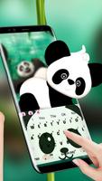 Cute Panda Face Keyboard Theme capture d'écran 1