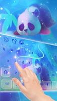 Galaxy  Panda Keyboard Theme اسکرین شاٹ 2