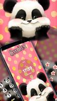 cute panda pink flower theme capture d'écran 1