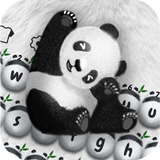 Nette Panda-Panda-Tastatur Zeichen
