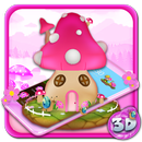 Cute Pink Mushroom 3D Theme APK