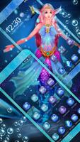 Cute Mermaid Princess 3D Theme स्क्रीनशॉट 1