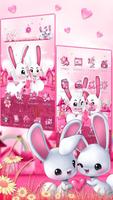 3d Cute Pink Bunny syot layar 2