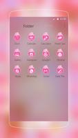 Pink Cute Girl Love syot layar 2