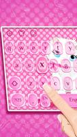 Pink Kitty Keyboard Theme স্ক্রিনশট 1