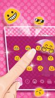 Pink Kitty Keyboard Theme تصوير الشاشة 2