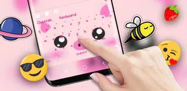 Cute Piggy Keyboard Pink Kawaii