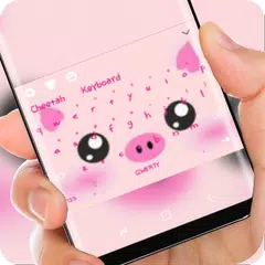 Cute Piggy Keyboard Pink Kawaii APK Herunterladen