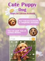 Niedliches Puppy Dog Keyboard Theme für Mädchen Plakat