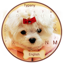 Lucu Bow Puppy Keyboard Theme APK