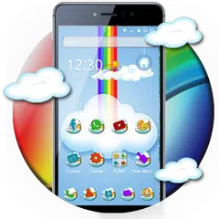 Cute Rainbow Sky Launcher APK download