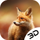 Cute Red Fox Wild Animal Live 3D Wallpaper APK