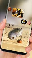 Cute Gull Keyboard Seabird Input Theme capture d'écran 2