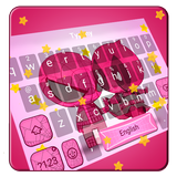 Tema lindo teclado rojo héroe icono