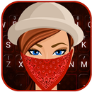 Lindo botín chica teclado tema APK