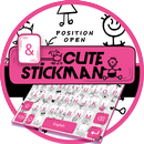 Cute Stickman Theme&Emoji Keyboard APK