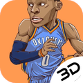 Stylish Basketball Star Russell Live Wallpaper