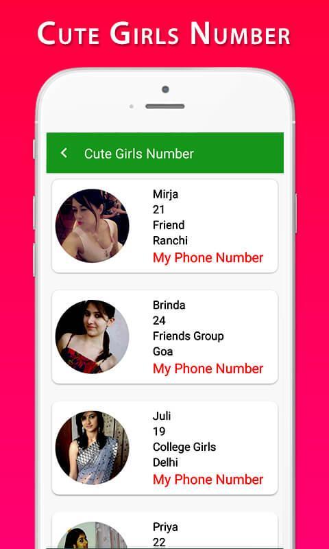 Cute Girls Phone Number পোস্টার.