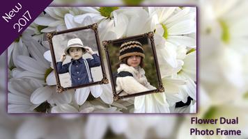 برنامه‌نما Flower Dual Photo Frames عکس از صفحه