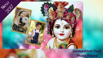 Janmashtami Dual Photo Frames Affiche