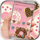 cupcake donuts pink cute theme icon