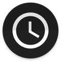 Material desk clock