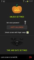 Halloween de Voz Lock Screen captura de pantalla 1