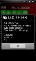 3 Schermata SMS od hasičů