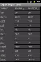 English Irregular Verbs – Test imagem de tela 2