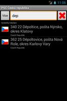 Czech Postal ZIP Code capture d'écran 1