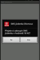 SMS Jízdenka Olomouc Affiche