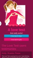 Love test and love calculator poster