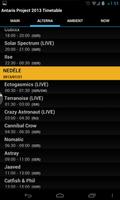 Antaris Project 2013 Timetable capture d'écran 1