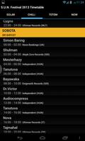 S.U.N. Festival 2013 Timetable capture d'écran 1