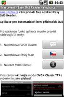 Easy SMS Reader - sluzba.cz capture d'écran 1