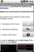 Easy SMS Reader - sluzba.cz screenshot 1