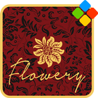 Flowery Red Theme icône
