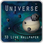 Universe 3D Live Wallpaper أيقونة