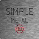 카카오톡테마 - 심플, Metal Red APK