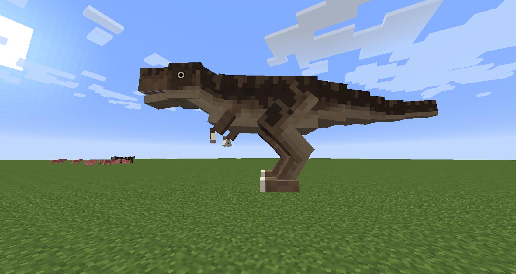 Minecraft dinosaur skeleton