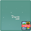 Turquoise white 카카오톡 테마-APK