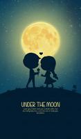 Under the moon 카카오톡 테마 Affiche