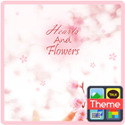 갤럭시 S8 Heart and Flowers 카톡 테마 圖標